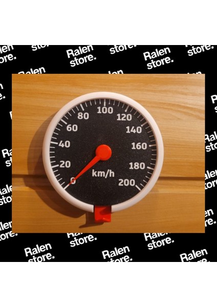 Hız Göstergeli Anahtar Tutucu Ibre Hareketli Model | 12CM | Siyah ( Yüksek Kalite 3D Baskı Pla ) indirimleri