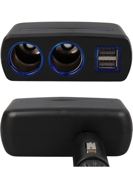 Olesson 1637 12-24V Çift USB Girişli 120W 2'li Araç Çakmak Çoklayıcı fırsatları