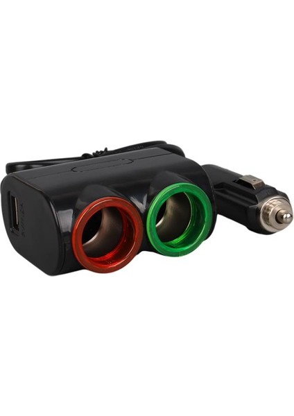 Olesson 1631 12-24V Tek USB Girişli 120W 80CM Kablolu 2'lı Araç Çakmak Çoklayıcı fiyatları