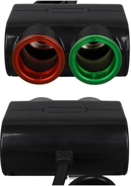 Olesson 1631 12-24V Tek USB Girişli 120W 80CM Kablolu 2'lı Araç Çakmak Çoklayıcı fırsatları