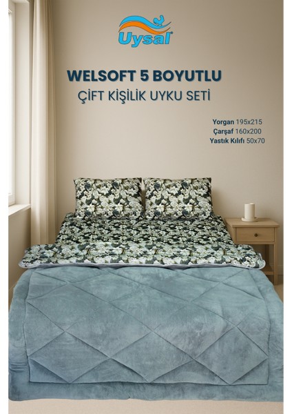 Welsoft 5 Boyutlu Çift Kişilik Uyku Seti