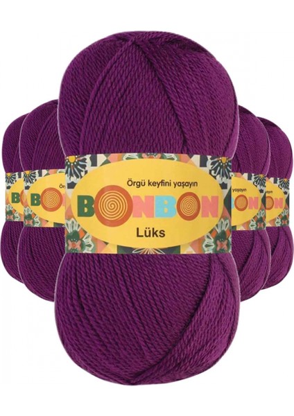 5 Adet Lüks Patik Ipi Yünü Koyu Ispirto 98287