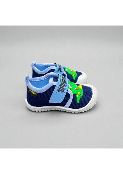 Kışlık Tek Cırt Cırtlı Ayarlanabilir Yumuşak Rahat Taban Ev Okul Kreş Günlük Ayakkabı