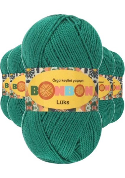 5 Adet Lüks Patik Ipi Yünü Ördek Başı Yeşili 98325