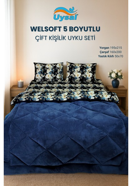 Welsoft 5 Boyutlu Çift Kişilik Uyku Seti