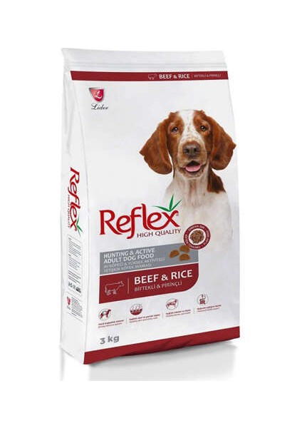 High Energy Biftekli & Pirinçli Yetişkin Köpek Maması 3 kg