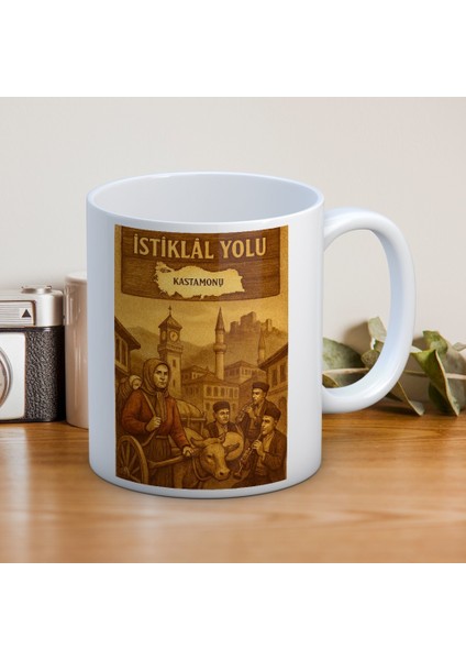 Istiklal Yolu Kastamonu Temalı Hediyelik Baskılı Kupa