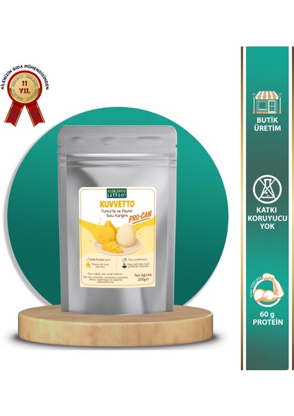 Kuvvetto Procan Yumurta ve Peynir Tozu Karışımı (200 Gram)
