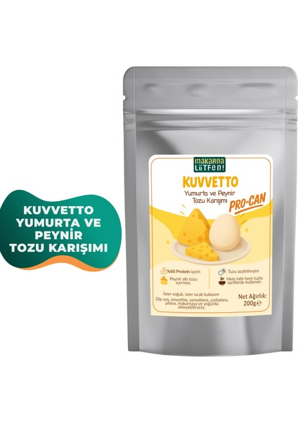 Kuvvetto Procan Yumurta ve Peynir Tozu Karışımı (200 Gram) fiyatları