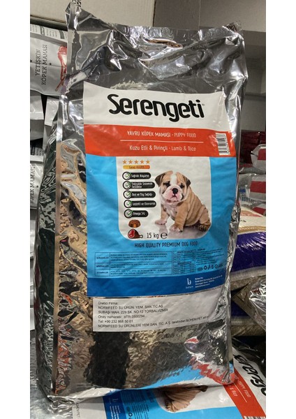 Kuzu Etli & Pirinçli Yavru Köpek Maması 15 kg