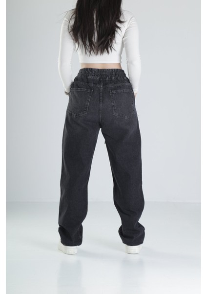 Siyah Baggy Kot Pantolon fırsatları