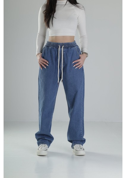Mavi Baggy Kot Pantolon fiyatları