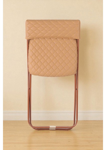 Anatolia Metal Gövdeli Deri Kapitone Sandalye Katlanır Mutfak Bahçe Sandalyesi Kahve fiyatları