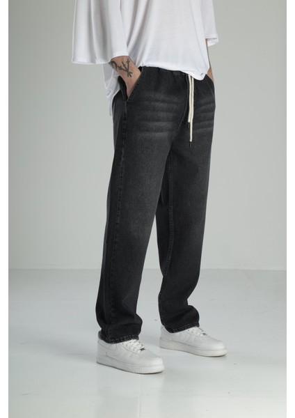 Siyah Kot Baggy Pantolon modelleri