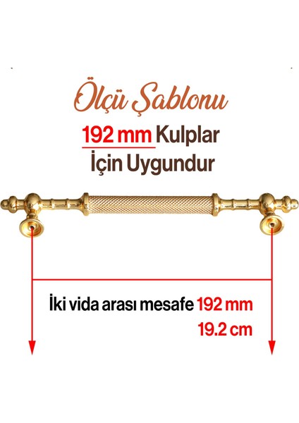 Mobilya Mutfak Çekmece Dolabı Dolap Kapak Kulpları Kulbu Altın Gold Metal Kulp 192 Mm-19.2 cm modelleri
