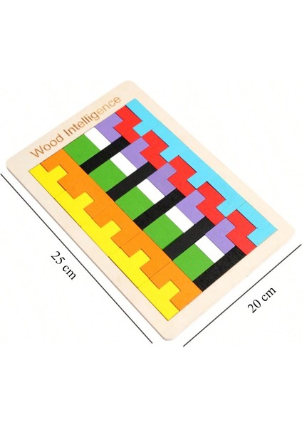 Çocuklar Için El Becerisi ve Problem Çözme Becerilerini Geliştirici Boyamalı Yapboz (Puzzle) Seti