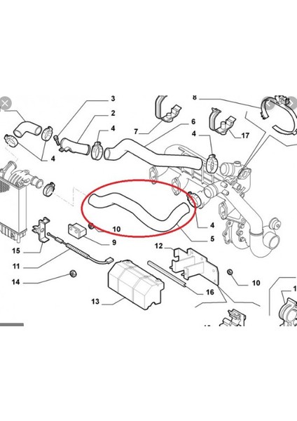Fıat Hortum Ducato-Boxer Turbo 2.8 Jtd