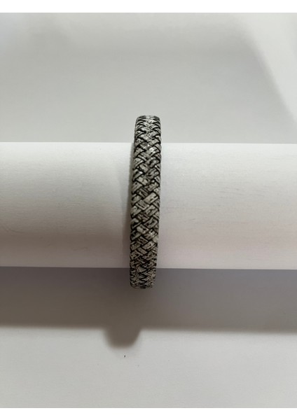 Erkek Bileklik Mıknatıslı Suni Deri Boncuk Taşlı Charm Hasır Örgü Bileklik fiyatları