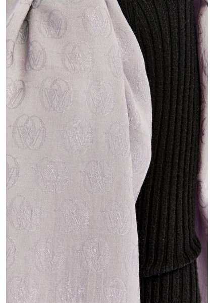 Valentino Orlandı Alia Logo Desen Şal fırsatları