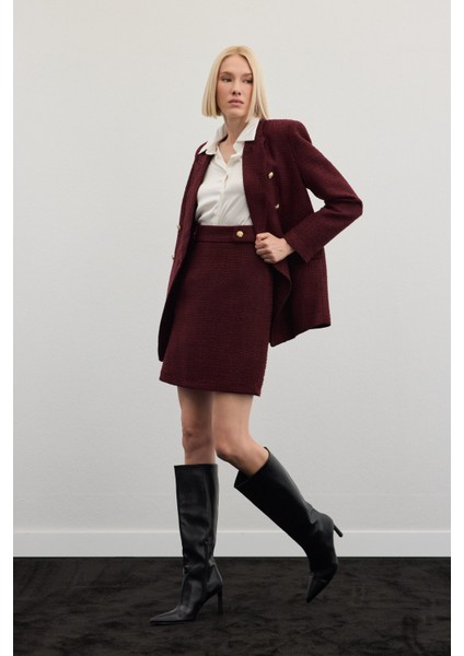 Mini Boy Tüvit Etek - Bordo fırsatları