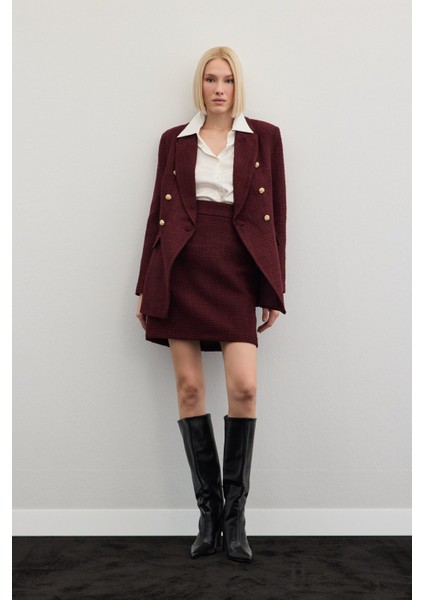 Mini Boy Tüvit Etek - Bordo indirimleri