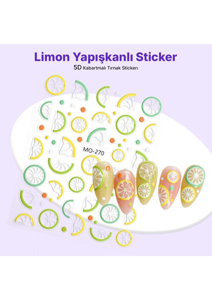 STC-MO-270 - Limon Yapışkanlı Sticker