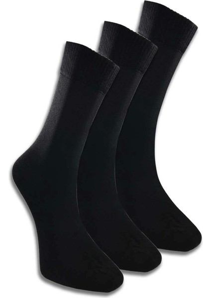 3 Adet Erkek Bambu Lastiği Sıkmayan Diyabetik Çorap