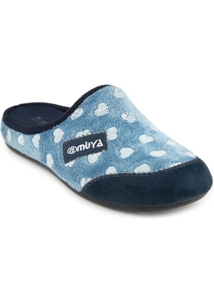 Kasi 36913-448 Kadın Kışlık Ev Terliği Mavi 36-40