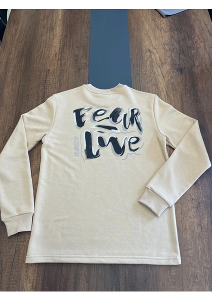 Koyu Bej Erkek Sweatshirt modelleri