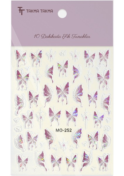 STC-MO-252 - Pudra Kelebek Yapışkanlı Sticker fiyatları