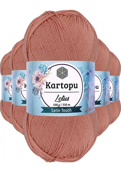 5 Adet Lotus Bikini Büstiyer Bluz Örgü Ipi K103 Pişmiş Ayva