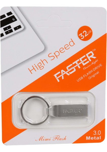 USB Flash Bellek 32GB Metal 3.0 Faster 32 GB