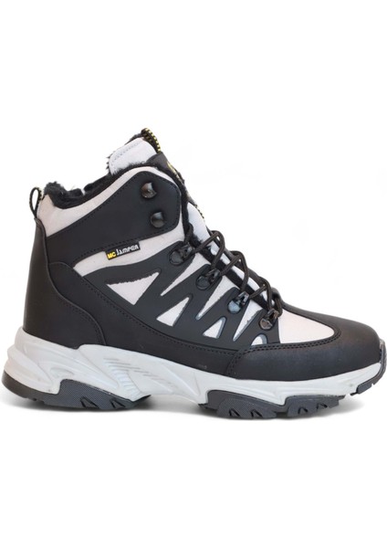 2225-JAMPER Anatomik Kaydırmaz Tabanlı Soft Shell Outdoor Trekking Erkek Fermuarlı Spor Bot - NKT02225-GRI-43