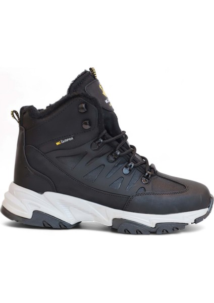 2225-JAMPER Anatomik Kaydırmaz Tabanlı Soft Shell Outdoor Trekking Erkek Fermuarlı Spor Bot - NKT02225-SIYAH-GRI-44