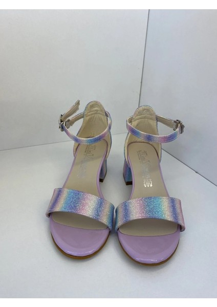 P769 Gökkuşağı Topuklu Ayakkabı