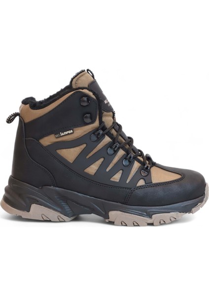 2225-JAMPER Anatomik Kaydırmaz Tabanlı Soft Shell Outdoor Trekking Erkek Fermuarlı Spor Bot - NKT02225-KUM-43