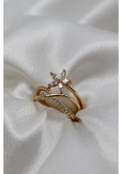 Vıp Çelik Minimal Seri Zirkon Taşlı Papatya Ayarlanabilir Sarmal Model Yüzük fiyatları