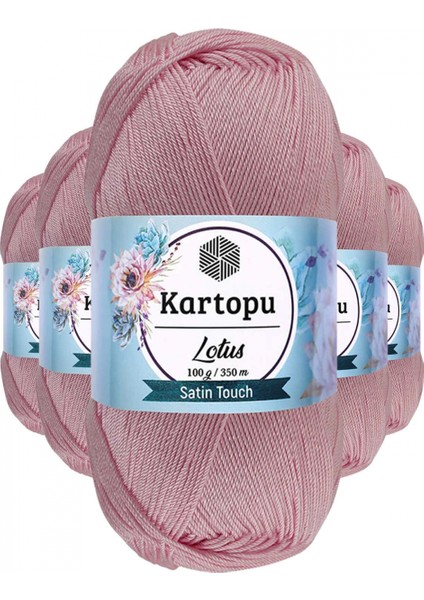 5 Adet Lotus Bikini Büstiyer Bluz Örgü Ipi K768 Açık Pembe