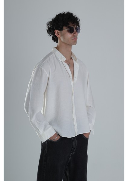 Kırık Beyaz Lyocell Kumaş Gömlek fiyatları