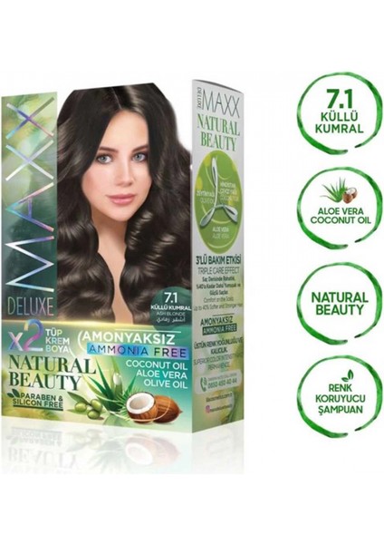 Natural Beauty Amonyaksız Saç Boyası 7.1 Küllü Kumral modelleri