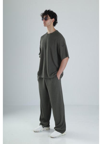 Oversize Haki Takım modelleri