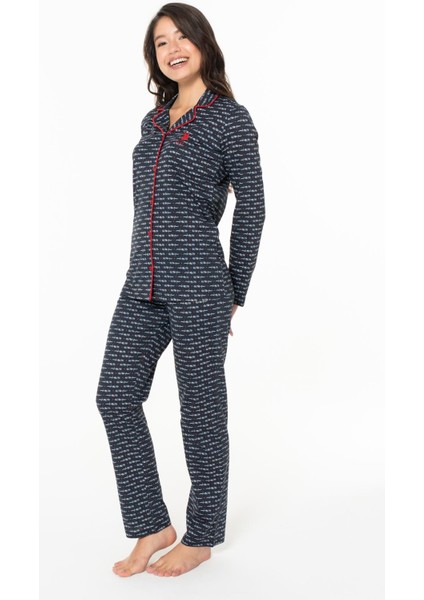Kadın %100 Pamuklu Uzunkol Mevsimlik Düğmeli Gömlek Pijama Ev Giyim fiyatları