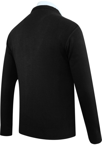 Erkek Büyük Beden Düğmeli Hırka Cepli Düz Renk Çelik Örgü Klasik Kalıp - 5200MB fırsatları