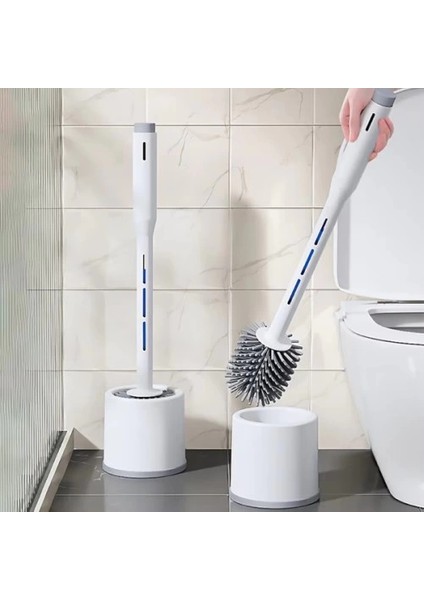 Deterjan Hazneli Silikon Tuvalet Fırçası