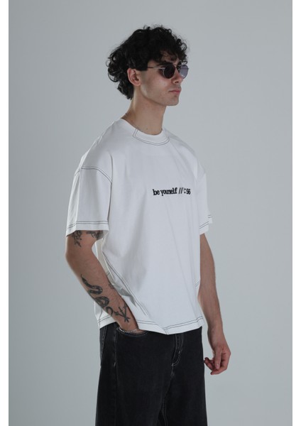 Be Yourself Oversize Tasarım T-Shirt fiyatları