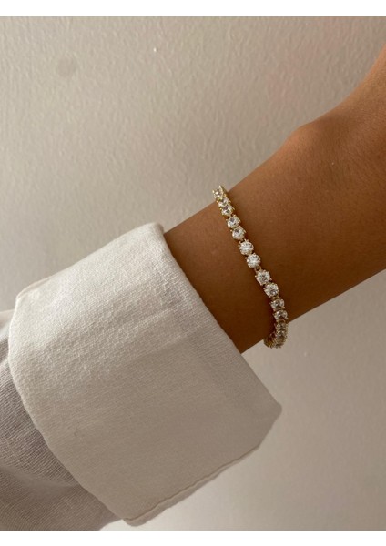 Xuping 14K Vip Yuvarlak Taşlı Çift Su Yolu Gold Bileklik fiyatları