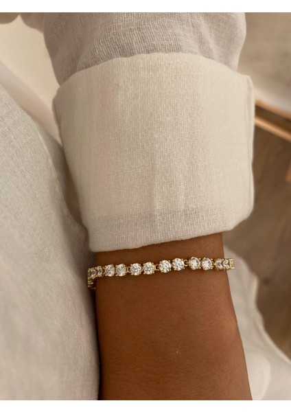 Xuping 14K Vip Yuvarlak Taşlı Çift Su Yolu Gold Bileklik fırsatları