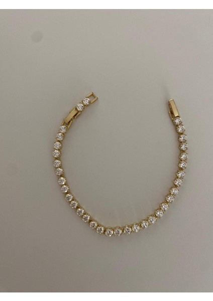 Xuping 14K Vip Yuvarlak Taşlı Çift Su Yolu Gold Bileklik indirimleri