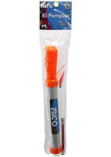 Mini El Pompası Bisiklet - Top 29.5cm Metal Çubuk - Pls.gövde - Sap Pompa Hortum - Top Iğne - Uç (5250)