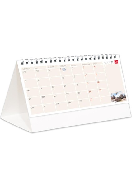 2026 Türkiye Piramit Masa Takvimi Masaüstü Takvim 24X17 cm modelleri